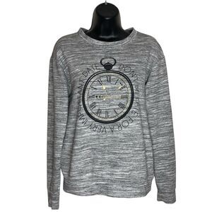 Disney Alice In Wonderland T-Shirt Womens S White Rabbit Graphic Looking Glass